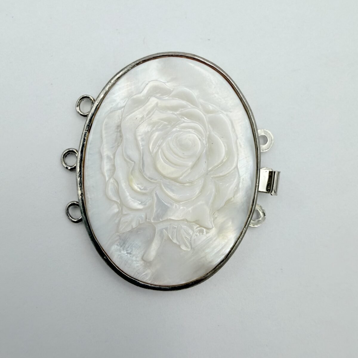 Alternative view of White Shell Flower Silver 925 Pendant