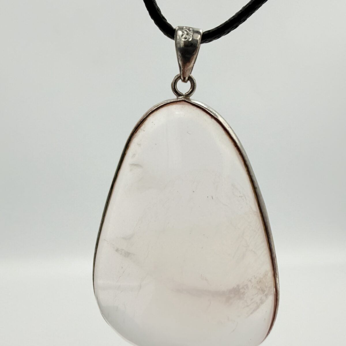 Natural Quartz Pendant –Sterling Silver 925