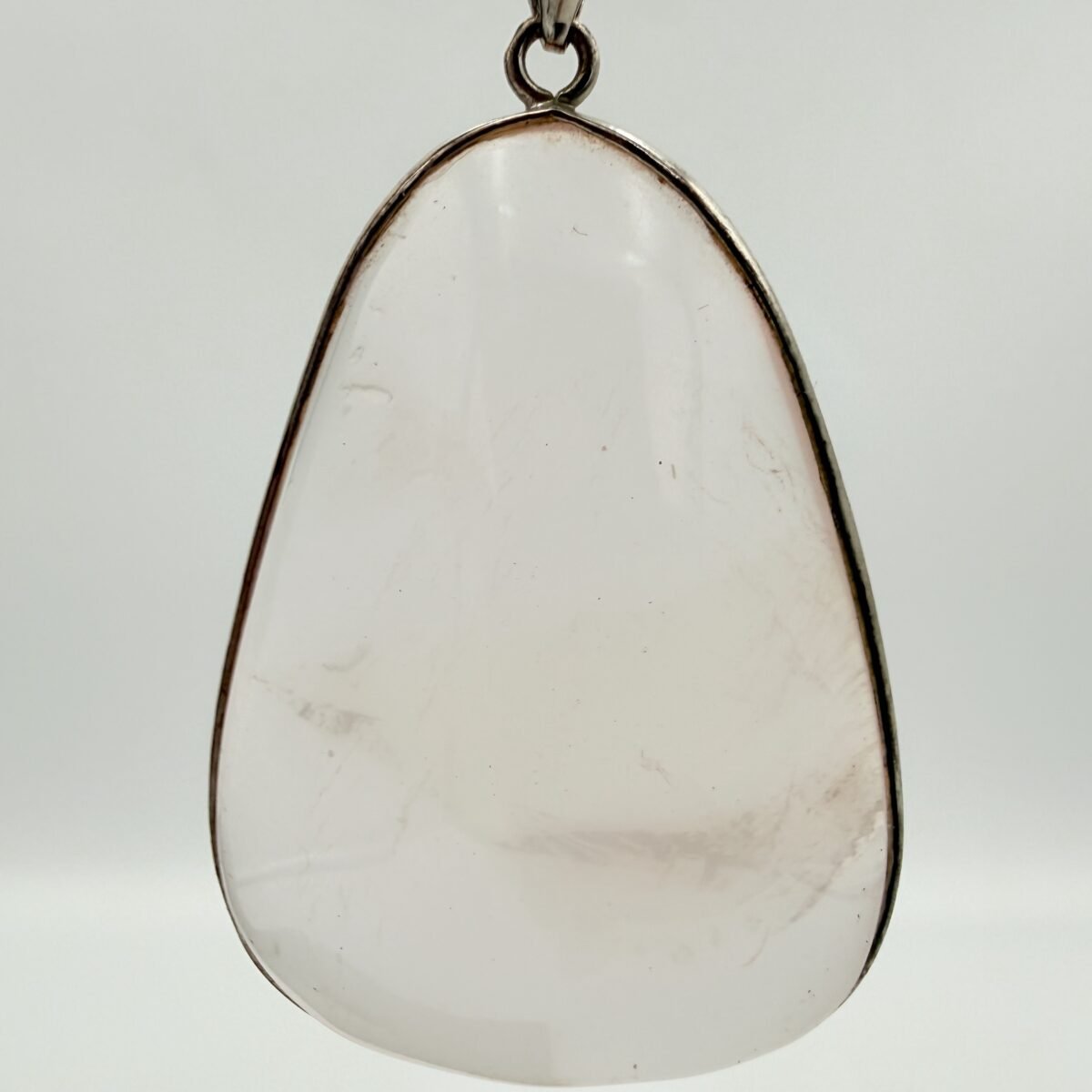 Alternative view of Natural Quartz Pendant –Sterling Silver 925