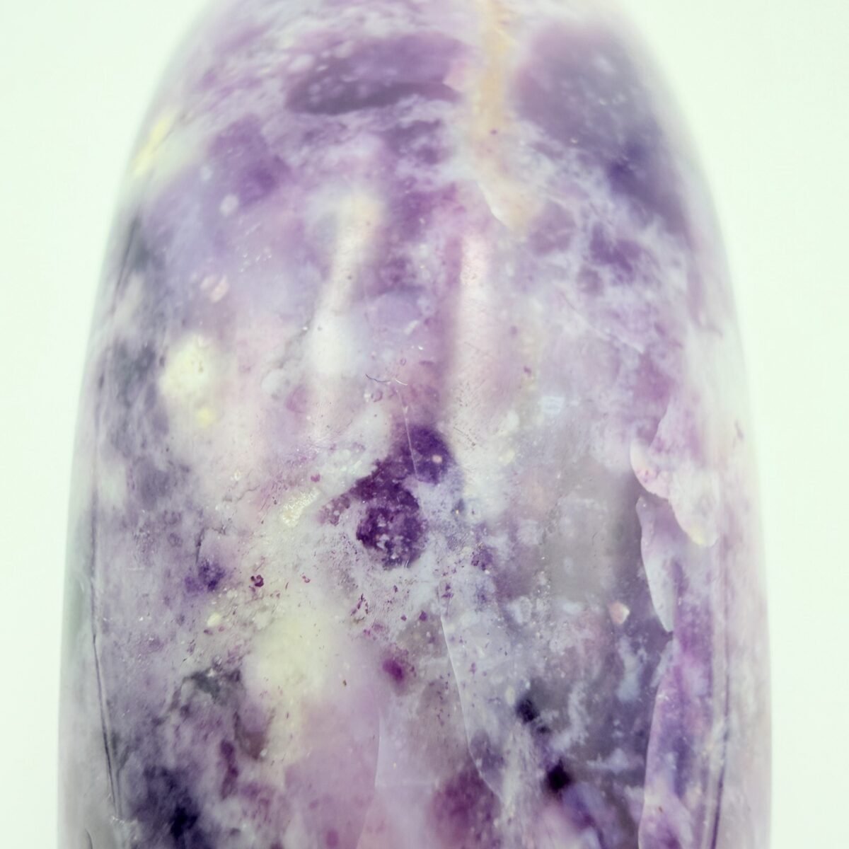 Alternative view of Hand-Carved Purple Opal Bangle – Solid Natural Gemstone Bracelet