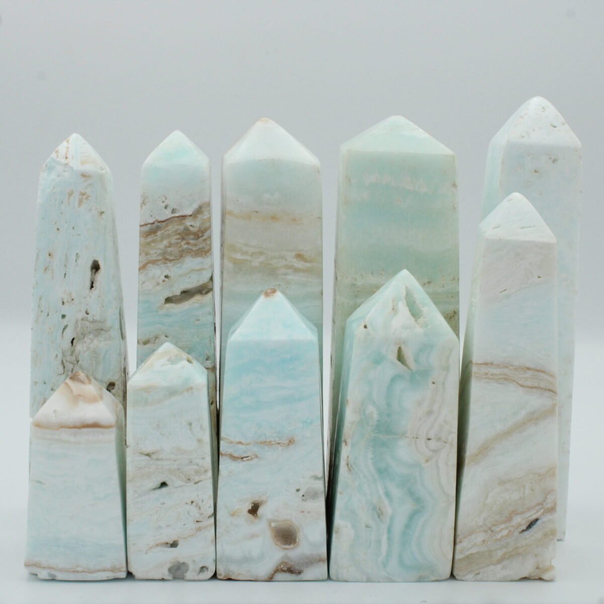 Caribbean Calcite Points $30 per pound