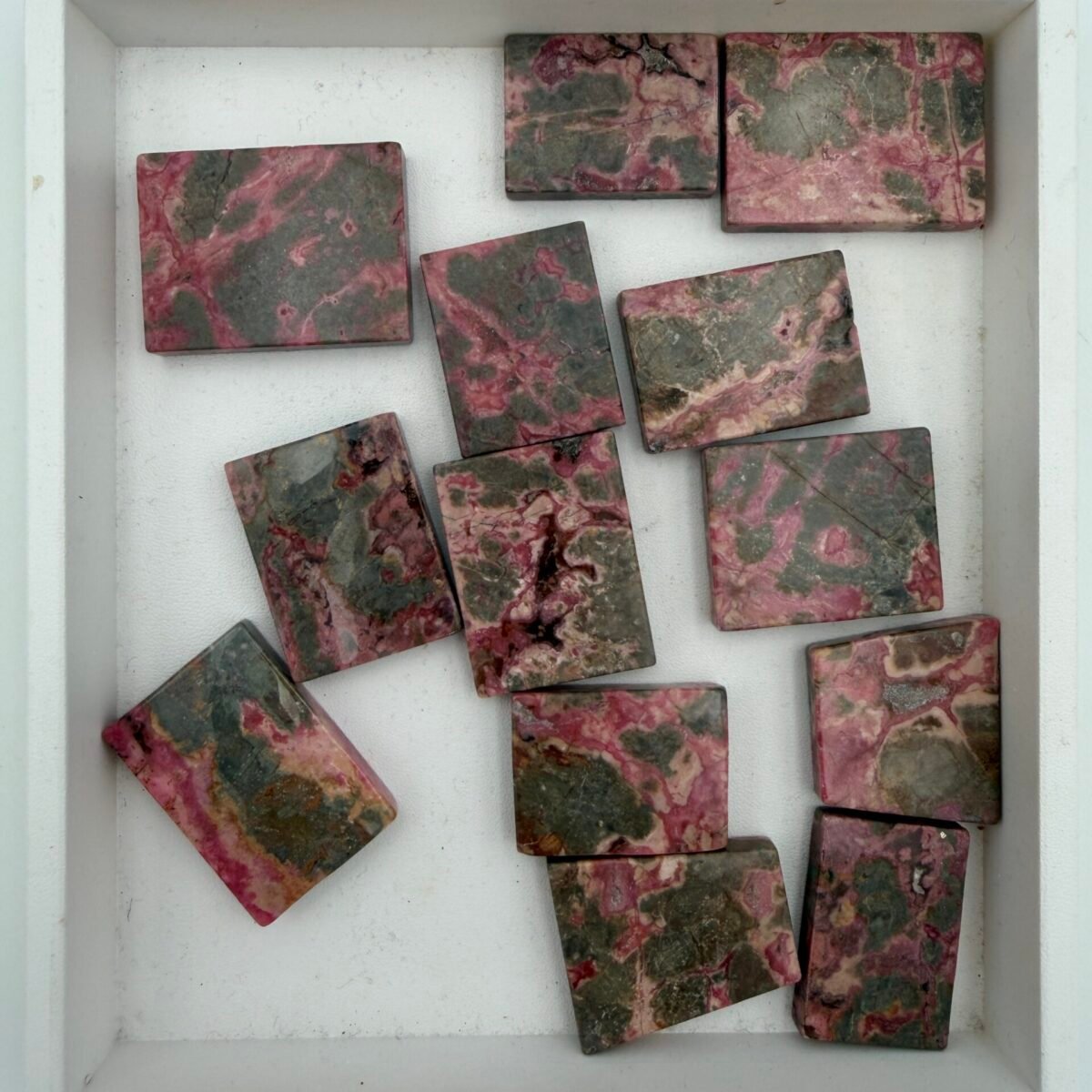 Rhodonite blocks